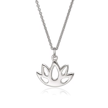 Smuk lotus vedhæng i sterling sølv fra Blicher Fuglsang